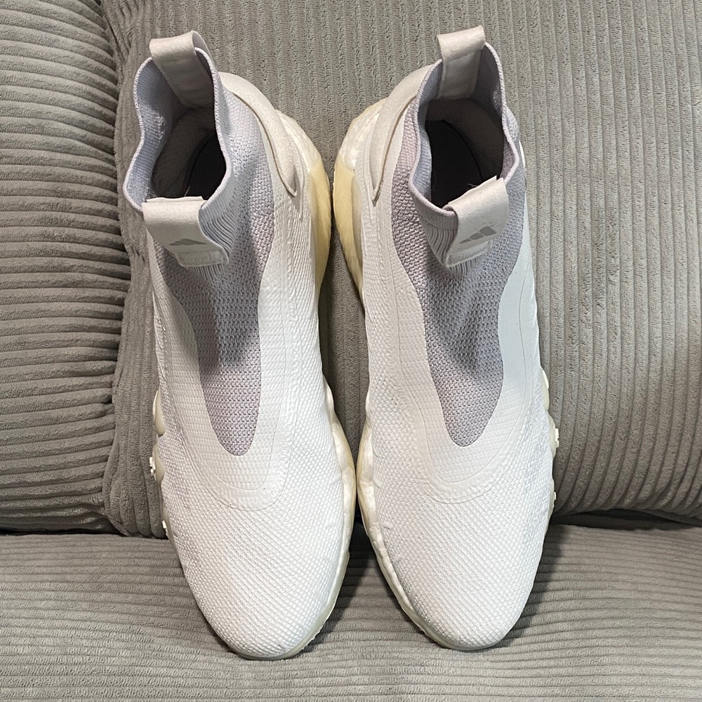 A D I D A S ~ White/Gray/Crystal White Hightop “GOLF”  Shoes.